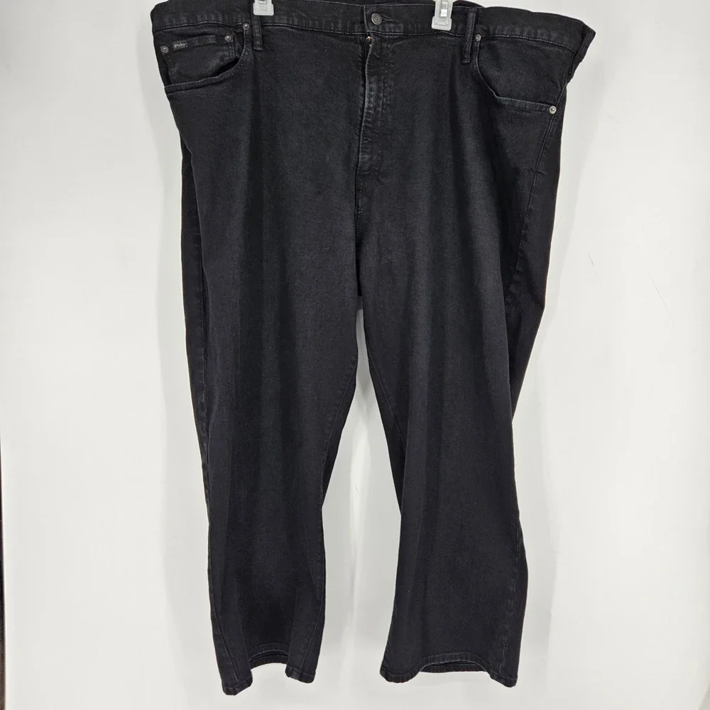 Polo Ralph Lauren Jeans Mens 50 x‎ 30 Hampton Relaxed Straight Casual Black
